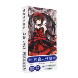 Anime Yatogami Tohka Nightmare Tokisaki Kurumi Origami Tobiichi Postcard Toy Game Collection Card Stickers Children Doll Gift