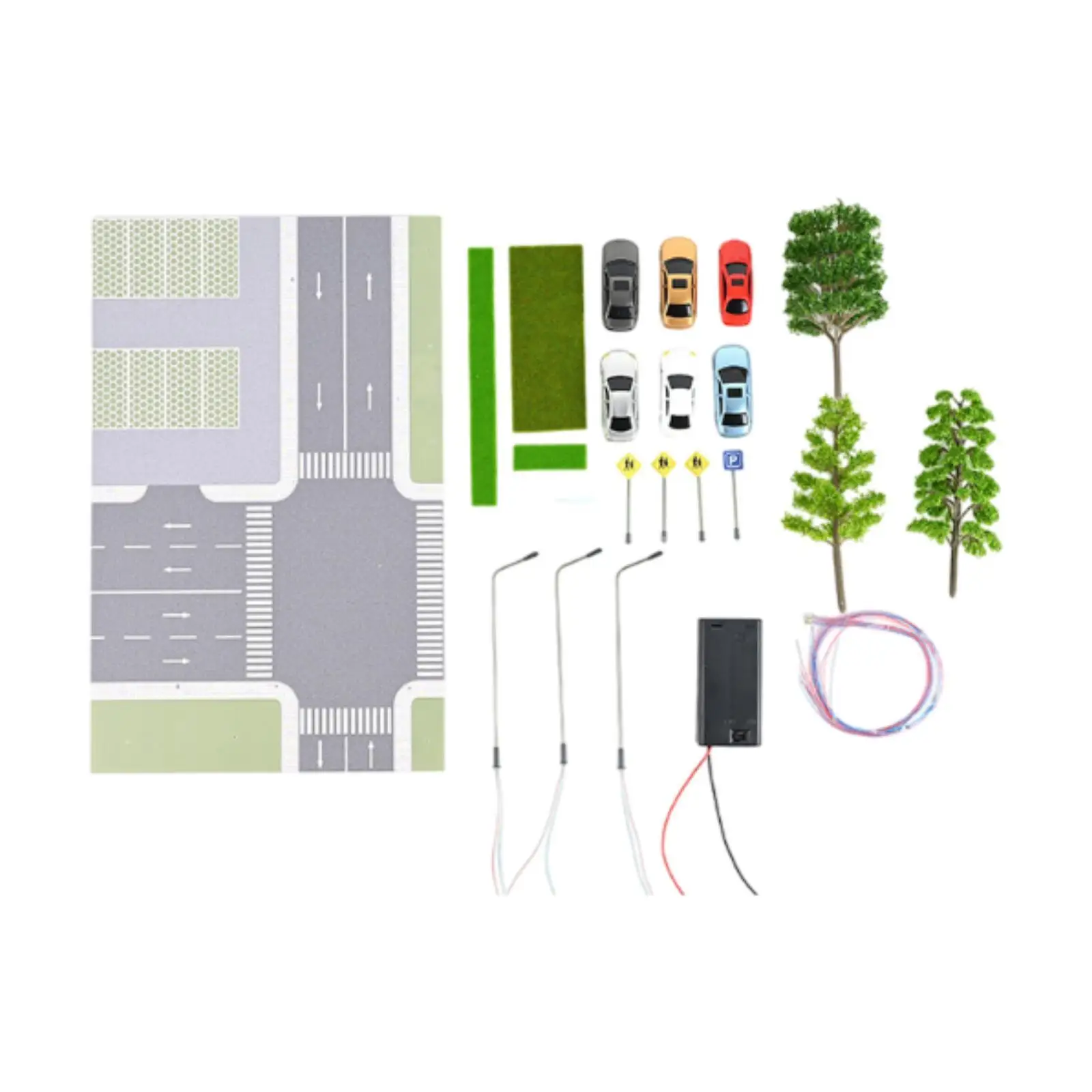 Garage Model Layout Kits Diorama Layout Scenic Diorama Display Car Park for