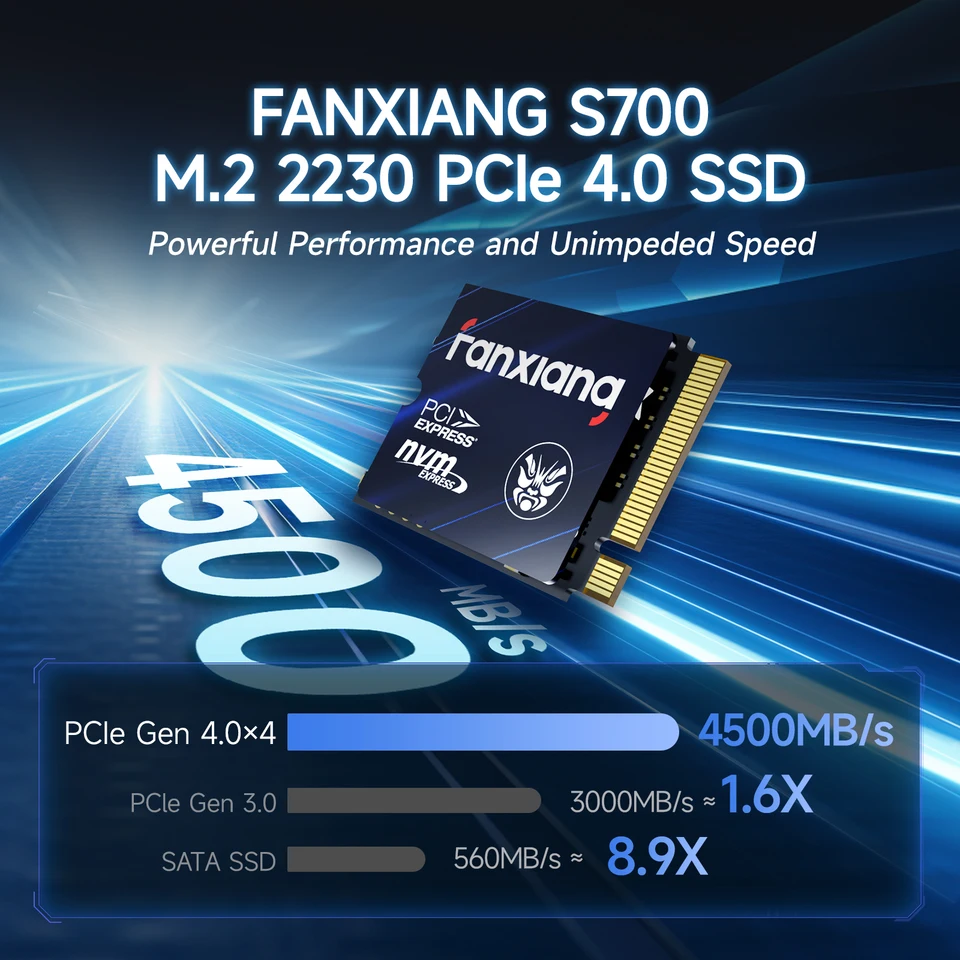 FANXIANG S700 1TB PCIe 4.0 NVMe SSD 5000MB/s