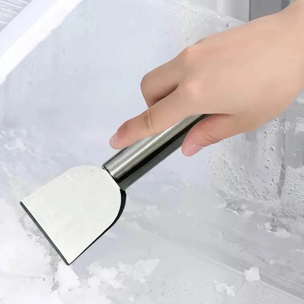 2Pcs Versatile Cleaning Scraper Metal Material Kitchen Oil Stains Refrigerator Defrost Cleaning Shovel Durable Household Goods