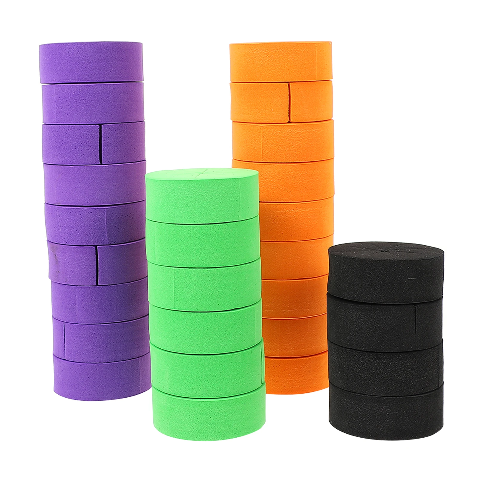 

50 Pcs Hydroponic Mats Soilless Cultivation Cross Hole Fixing Circular Water Storage EVA Random Color Garden Clone Collars