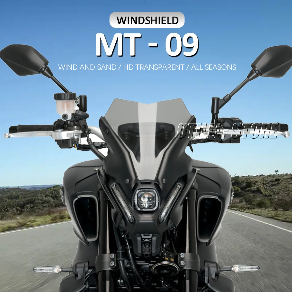 جديد لياماها MT-09 MT FZ 09 MT09 دراجة نارية الملحقات بجولة الرياضة الزجاج الأمامي الزجاج الأمامي قناع منحرف FZ-09 2021 2022