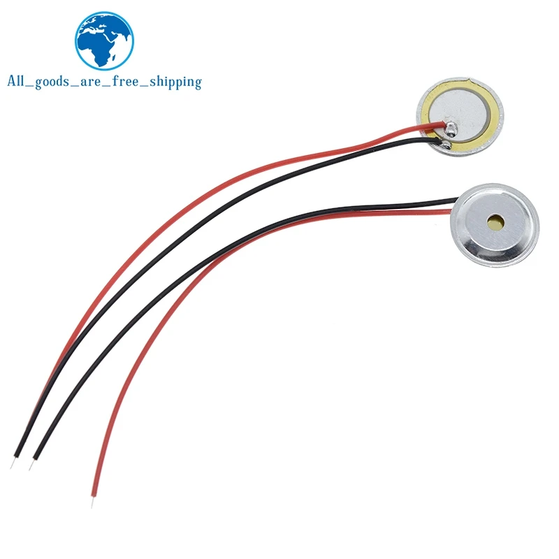 10Pcs 15mm Buzzer Sounder Sensors Trigger Drum Disc With Copper Wire + Aluminum shell