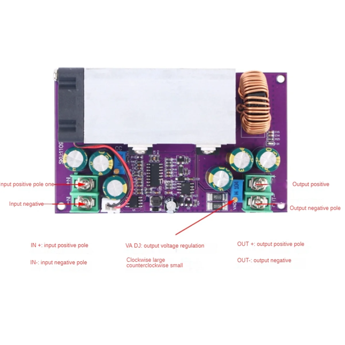 Convertidor Buck DC-DC DC12-75V a 2,5-50V 600W regulador Buck voltaje corriente constante módulo de fuente de alimentación ajustable
