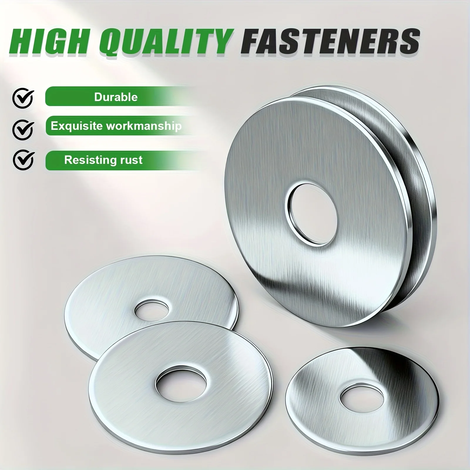 Stainless Steel Flat Washers, M6 Fender Washers for Hardware Repair, Prevent Fasteners from Loosening