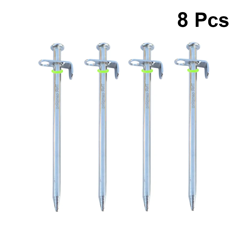 

4 Pcs Outdoor Tent Camping Tents Stakes Pegs Bold 3000X400X150CM Canopy Steel Nails Awning