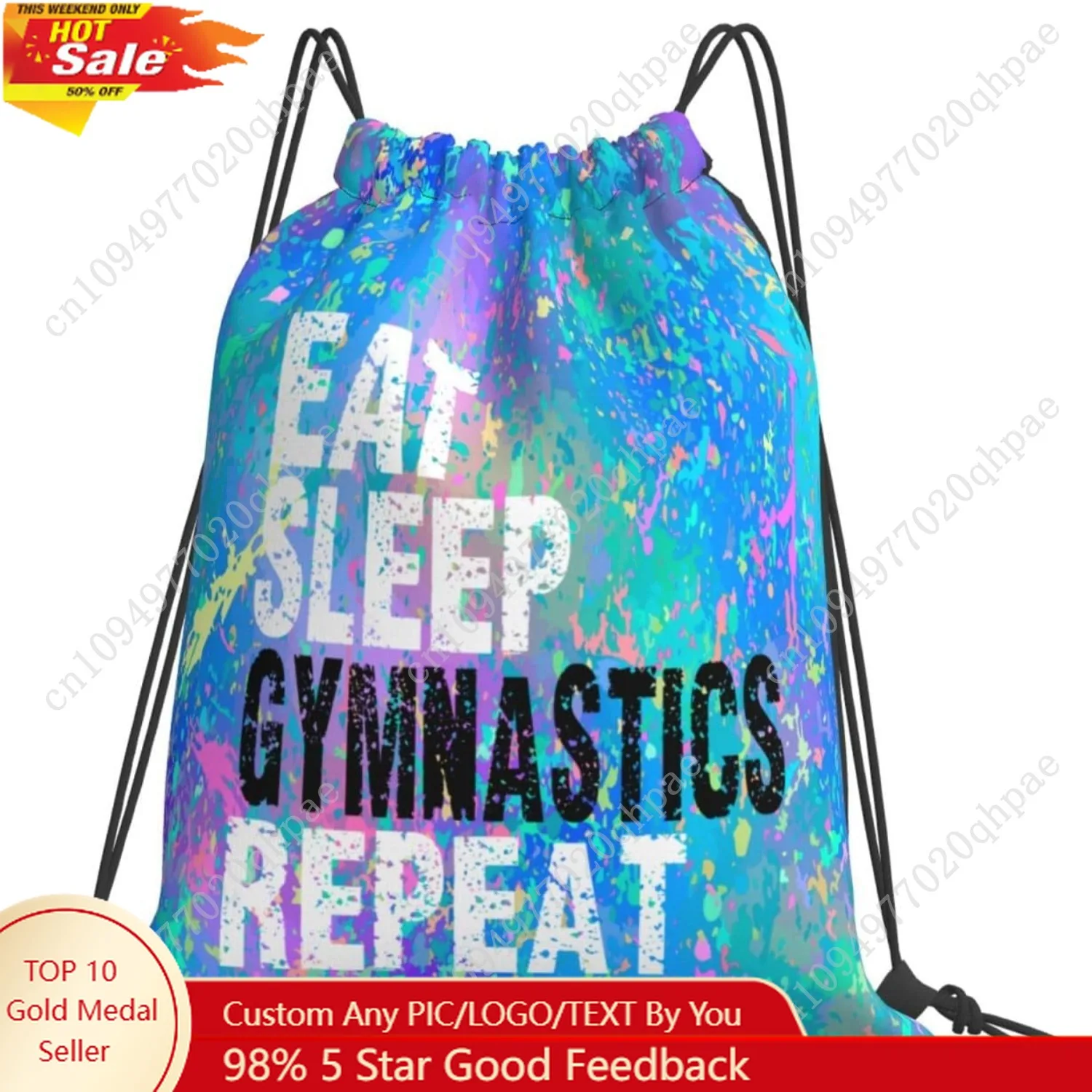 

Drawstring Backpack Gym String Bag Sports Drawstring Sackpack For Women Men