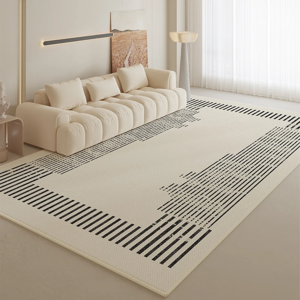 

Super Soft Cream Carpet for Living Room and Bedroom - Minimalist Plush Area Rug