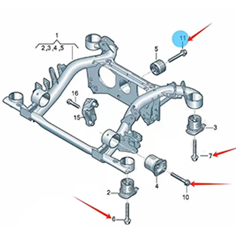 Rear Axle Screws N91281701 for VW ID Audi N 912 817 01