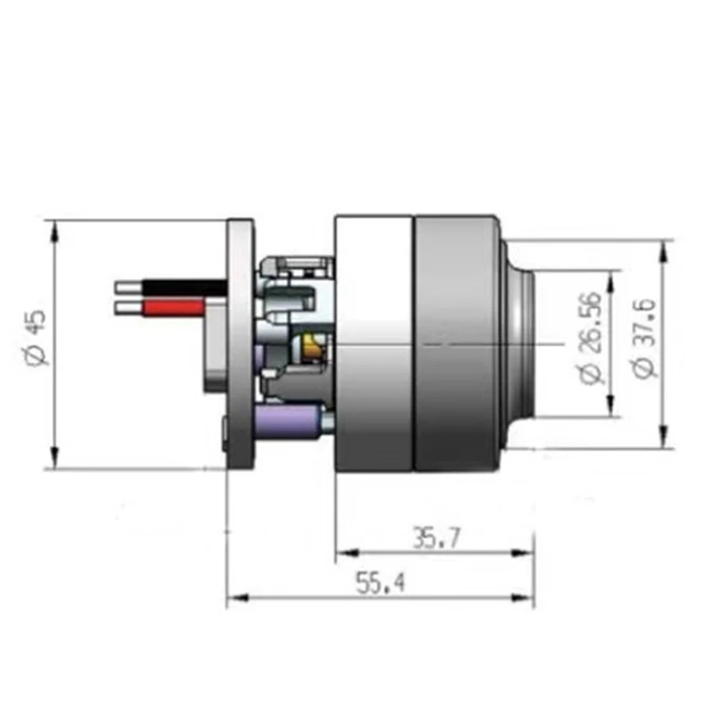 45Mm 80000Rpm BL4560 DC 120W aspirapolvere per auto motore Brushless aspirapolvere Wireless ad alta velocità Micro-motore facile da installare