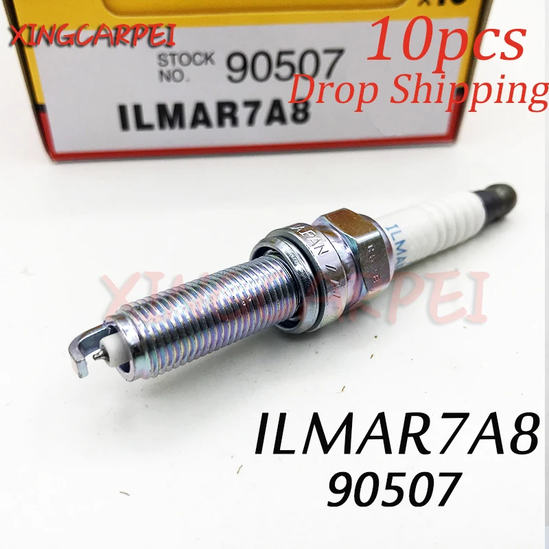 10 pièces ILMAR7A8 90507 09482-00619 Iridium Bougie D'allumage Pour Suzuki harnais INFINITI B2401-4A00E MAZDA 1A occupation runner 110 0948200619