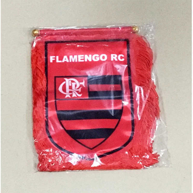 Brazil Clube de Regatas do Flamengo RJ 30cm*20cm Size Double Sides Christmas Decorations for Home Hanging Flag Banner Gifts