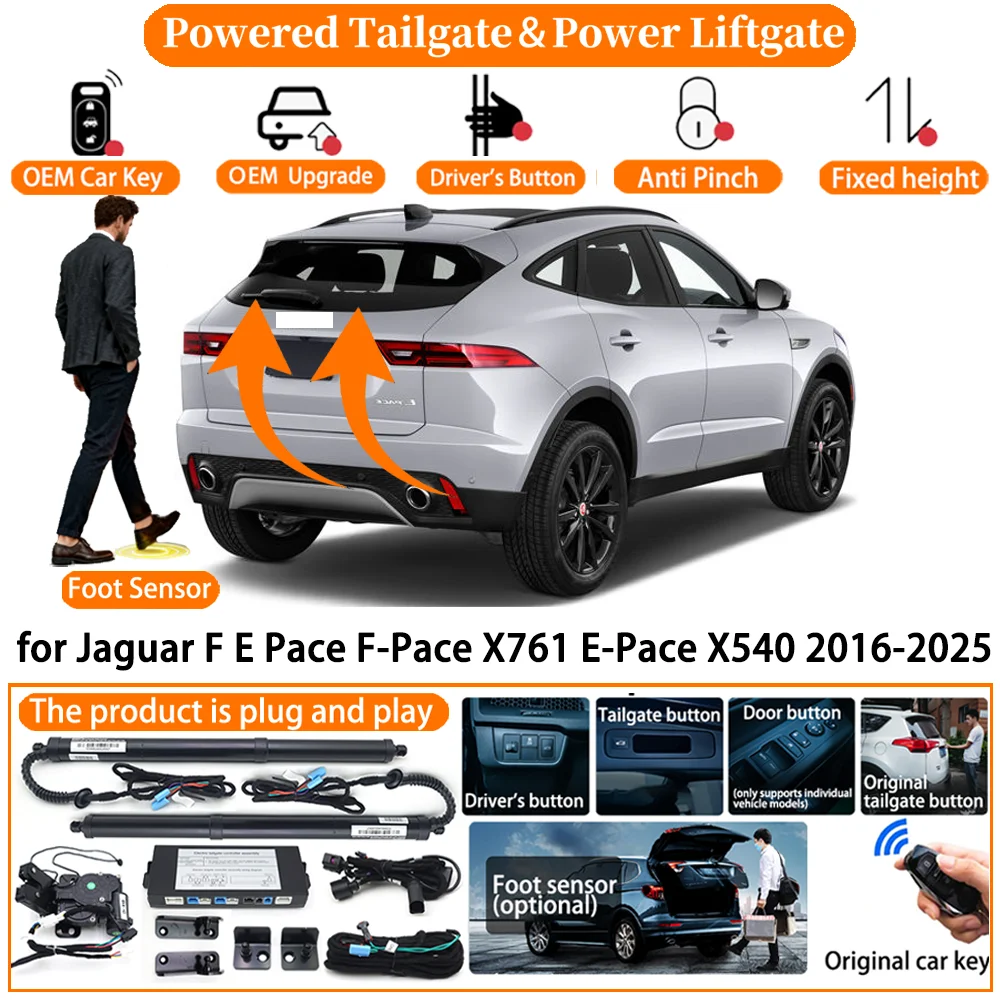 

Car OEM Smart Powered Tailgate system for Jaguar F E Pace F-Pace X761 E-Pace X540 2016-2025 Automatic Electric Power Tailgate Ta