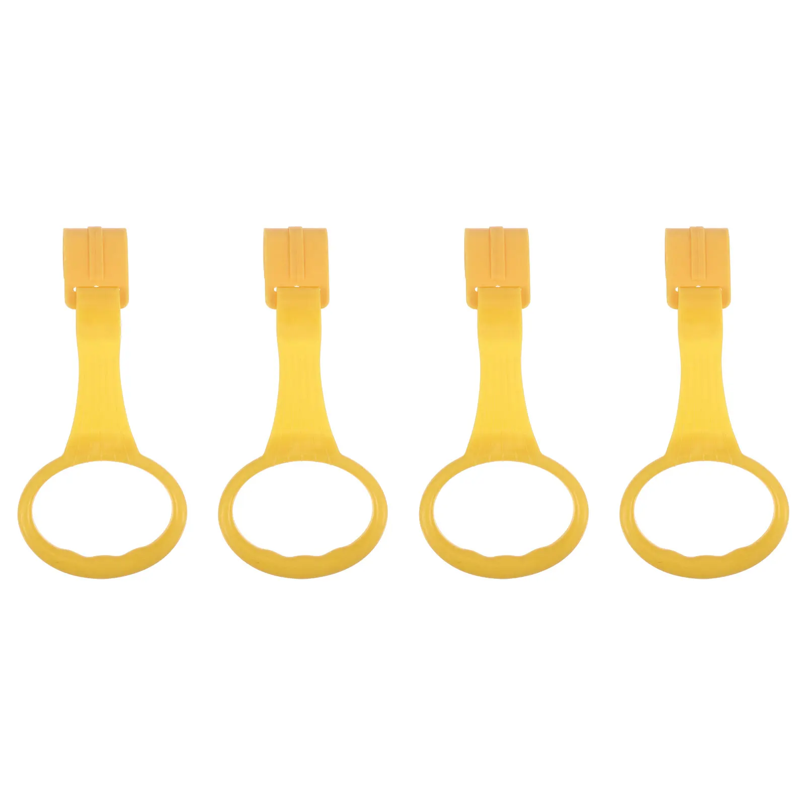 

4pcs Pull Bright Durable Plastic Hanging Ring Easy Install Clean Nursery Cot Ring Compatible With Most Beds Infant