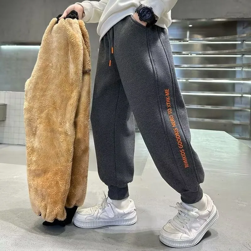 ركض شتوي للأولاد مبطن بالصوف الحراري الفاخر - دفء كامل الجسم مبطن فائق النعومة للأولاد التوأم، سراويل معزولة حراريًا #1