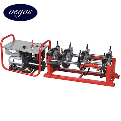 آلة لحام الأنابيب HDPE الانصهار المؤخرة الهيدروليكية 315 مم