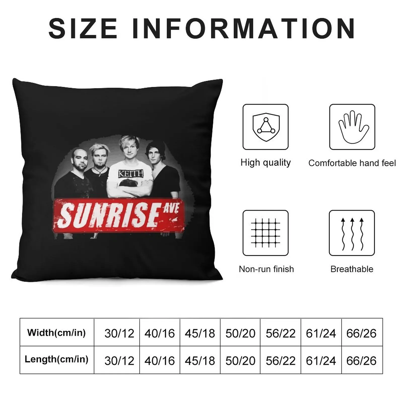 Sunrise Avenue Throw Pillow Sofa Cushion Cover Luxury Living Room Decorative Cushions Bed pillowcases pillow