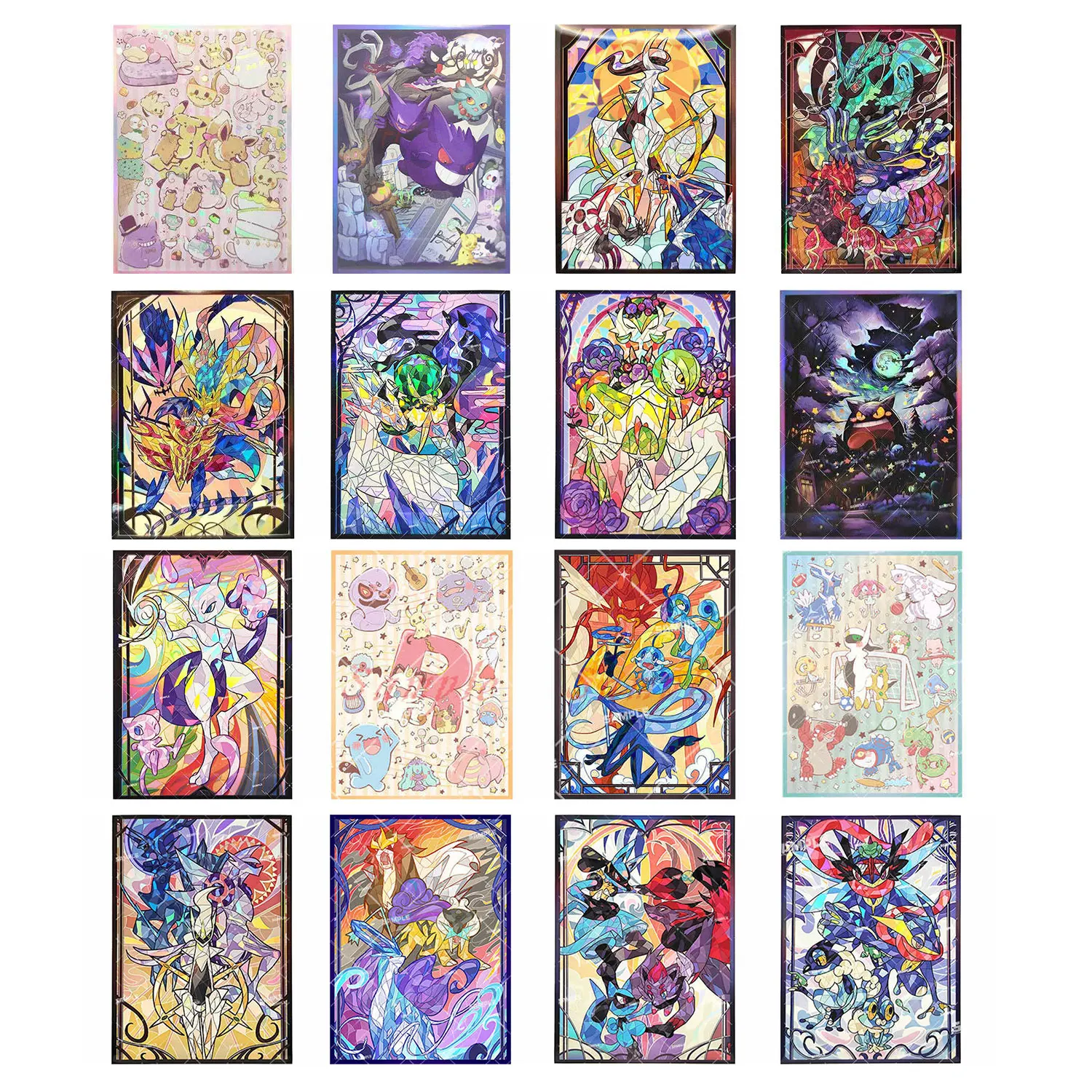 

60 шт. 66x91 мм чехлы для карт PTCG защитные рукава для карт аниме протектор HOLO чехол для карт для настольных игр стандартные коллекционные карточки