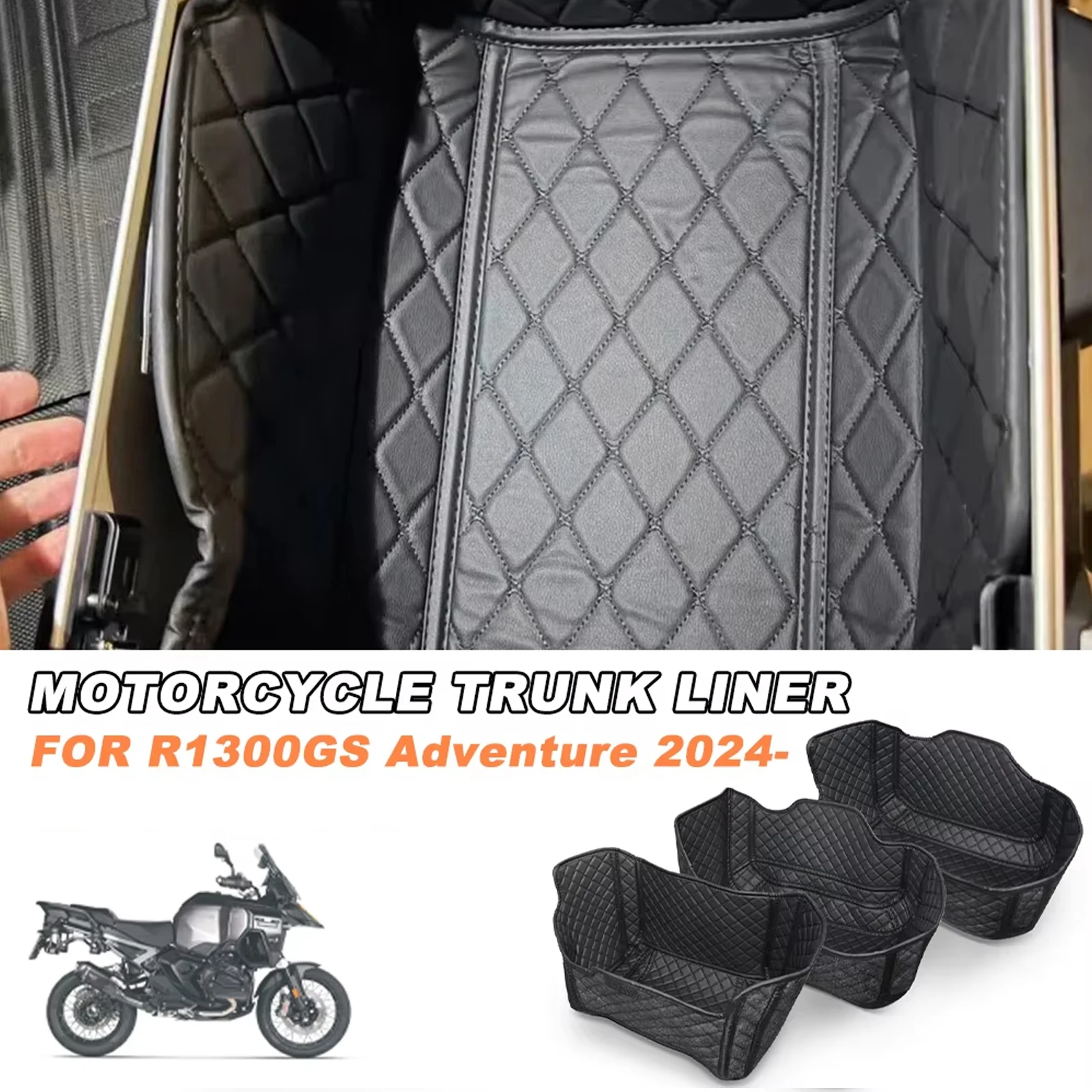 

Motorcycle Rear Luggage Box Tail Box Inner Pad For BMW R1300GS Adventure R 1300 GS ADV 2024 25 26 Tail Case Trunk Side Lining