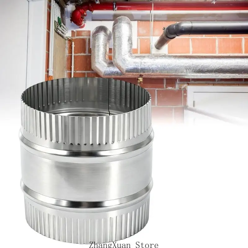 4-Zoll-HVAC-Luftkanalkupplung mit Slip-Fit-Enden für Schlauchwechsel 3XUF – Detail 2