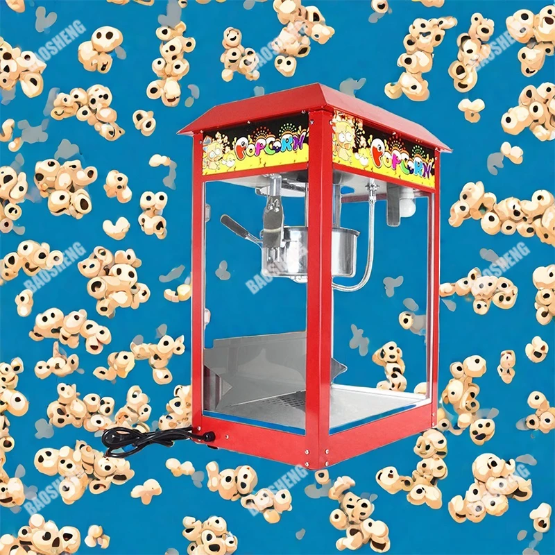 Commercial Popcorn Maker 16Oz - Mini Macchina per Popcorn Elettrica o