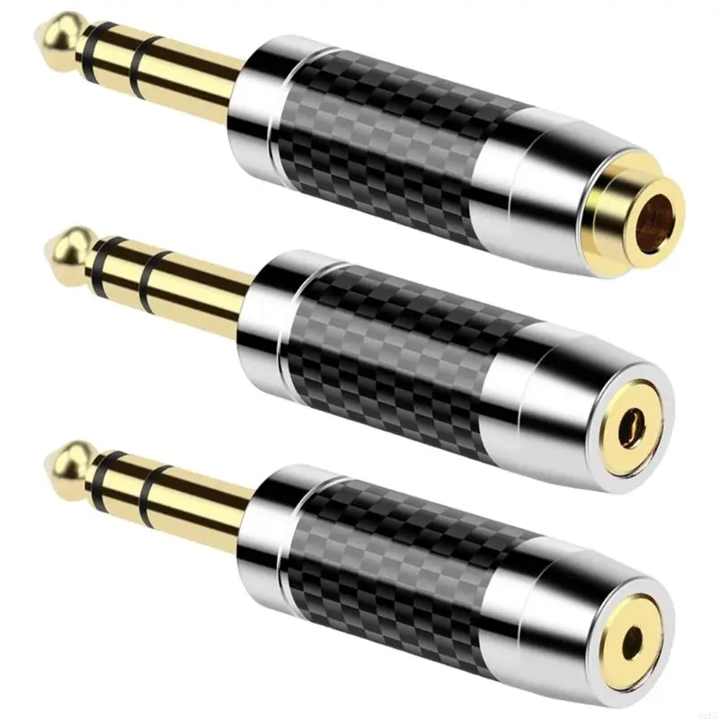 

J2FC Gold Plated Earphone Sound Adapter 6.35mm to 2.5 3.5 4.4mm Connectors for Microphones Headphones