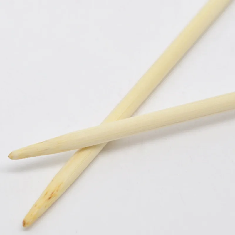 1 Set 4-8mm Bamboo Single Pointed Knitting Needles For Crafts Single Cusp Crochet Hooks Set Natural Kniting Needles 23cm long
