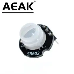MINI Motion Sensor Detector Module SR602 Pyroelectric Infrared PIR kit sensory switch Bracket for arduino Diy With lens