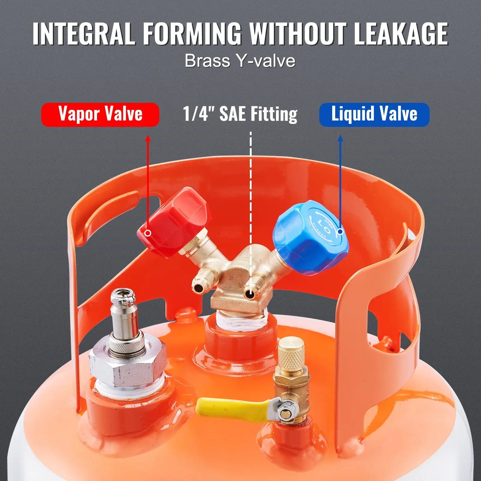 استرداد المبردات خزان اسطوانة 30 رطل مع مفتاح عائم