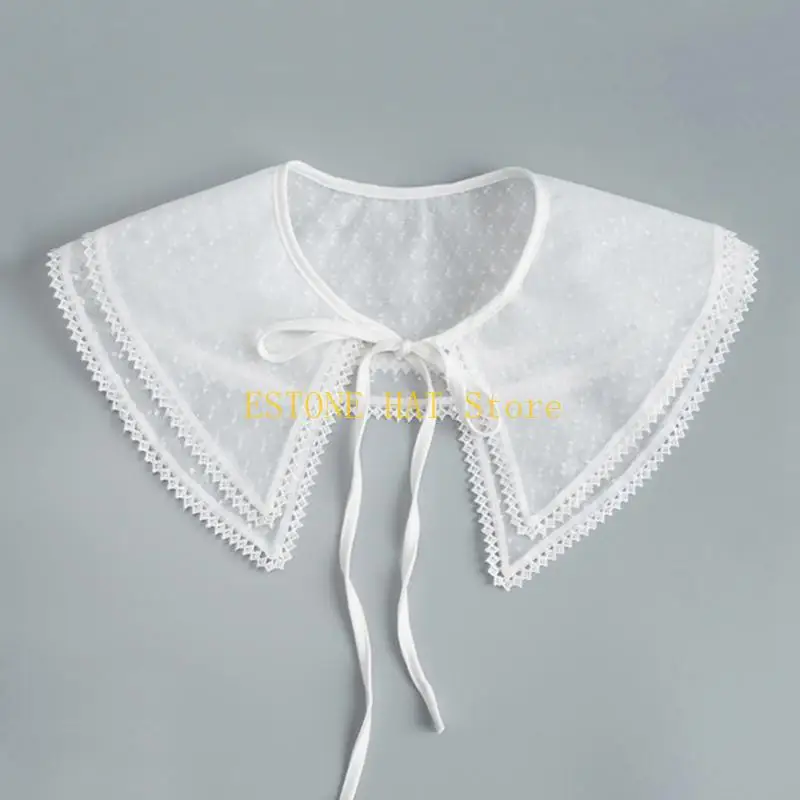 49mf w stylu słodka fałszywa kołnierz elegancka odłączona fałszywa kołnierz dekoracyjny faux kołnierz krawat kobiet