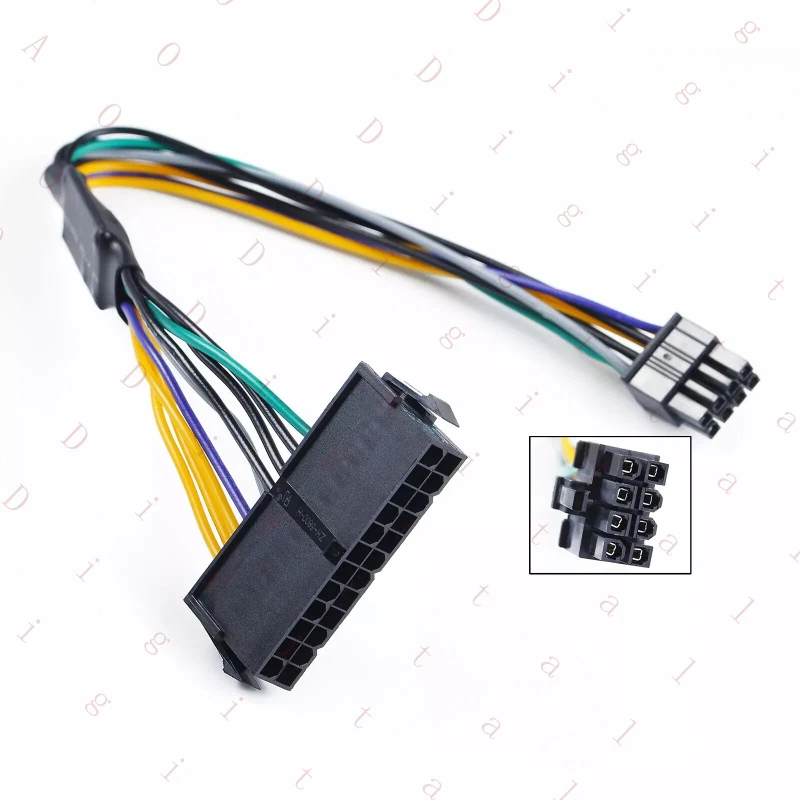 

Кабель-адаптер питания ATX 24-контактный на 8-контактный 18AWG для компьютеров Dell Optiplex