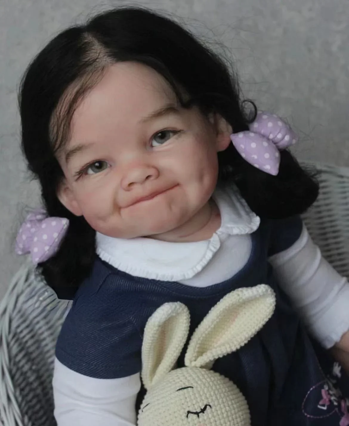 SINO-BB Customized Limited Supply 28inch Reborn Baby Doll Raya Korean Hair Style Already Finished Doll Christmas Gift