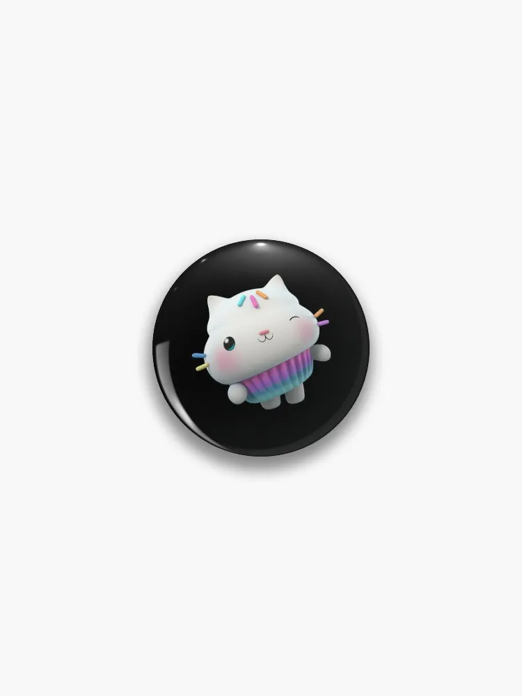 Gabby Dollhouse - Cakey Cat Pin Buttons Brooches Pin Jewelry Accessory Customize Brooch Fashion Lapel Badges