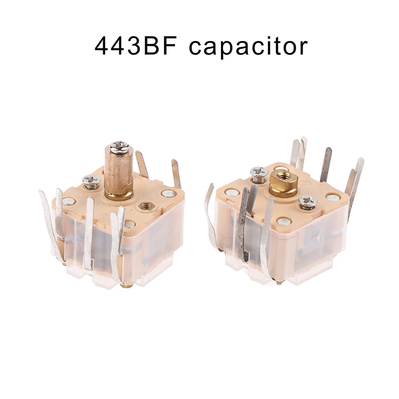 

1Pc Switch CBM-443BF-1AB4/088AM+FM Radio Quadruple PVC Film Variable Capacitor 270P* 2/20p *2 Mounting Nut M2.5