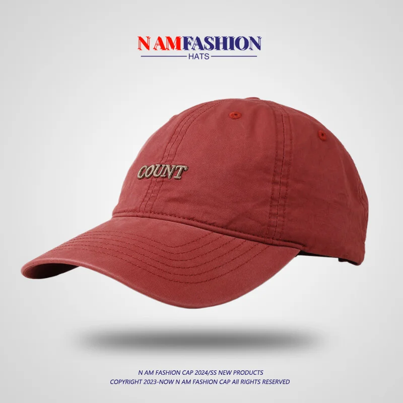 

Simple Embroidered Baseball Cap Women's Casual All-Match Soft Top Outdoor Hiking Camping Sun-Poof Peaked Cap Men