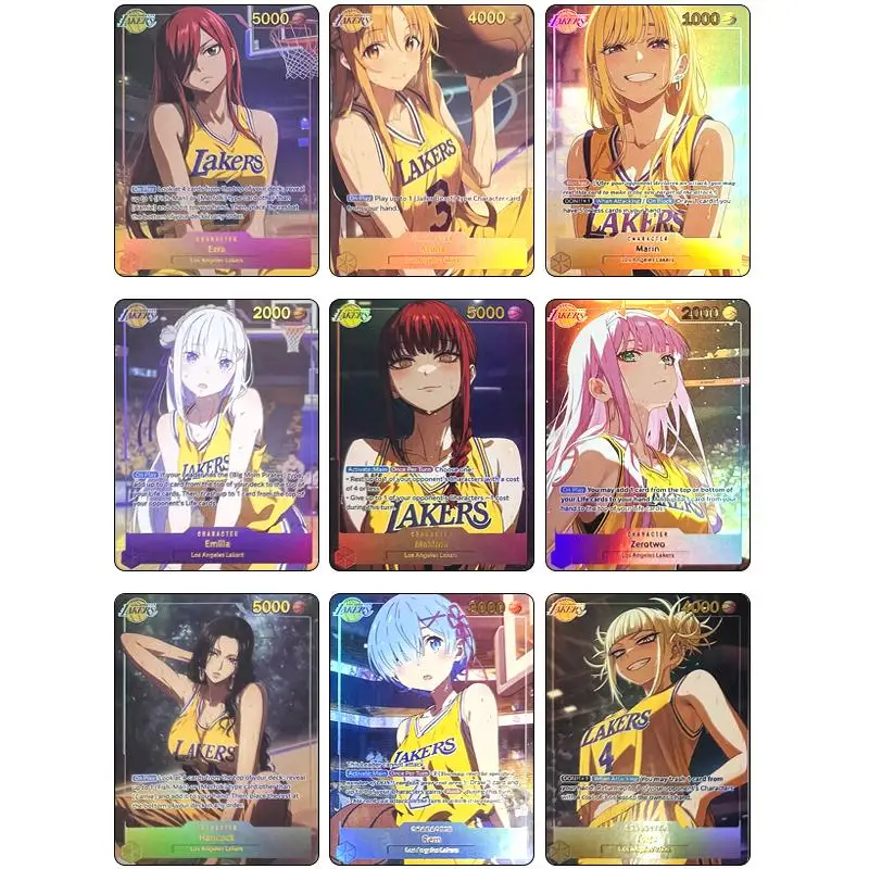 

Goddess Story Ram Emilia Hancock Kitagawa Marin Anime Characters Bronzing Rare Collection Flash Card Cartoon Toys Christmas Gift