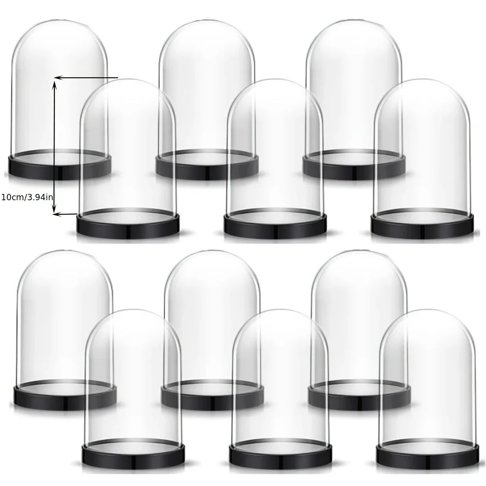 Decorative Boxes Eternal Flower Decoration Box, Flower Display Box, Including Transparent Plastic Dome Display Box/Cloche