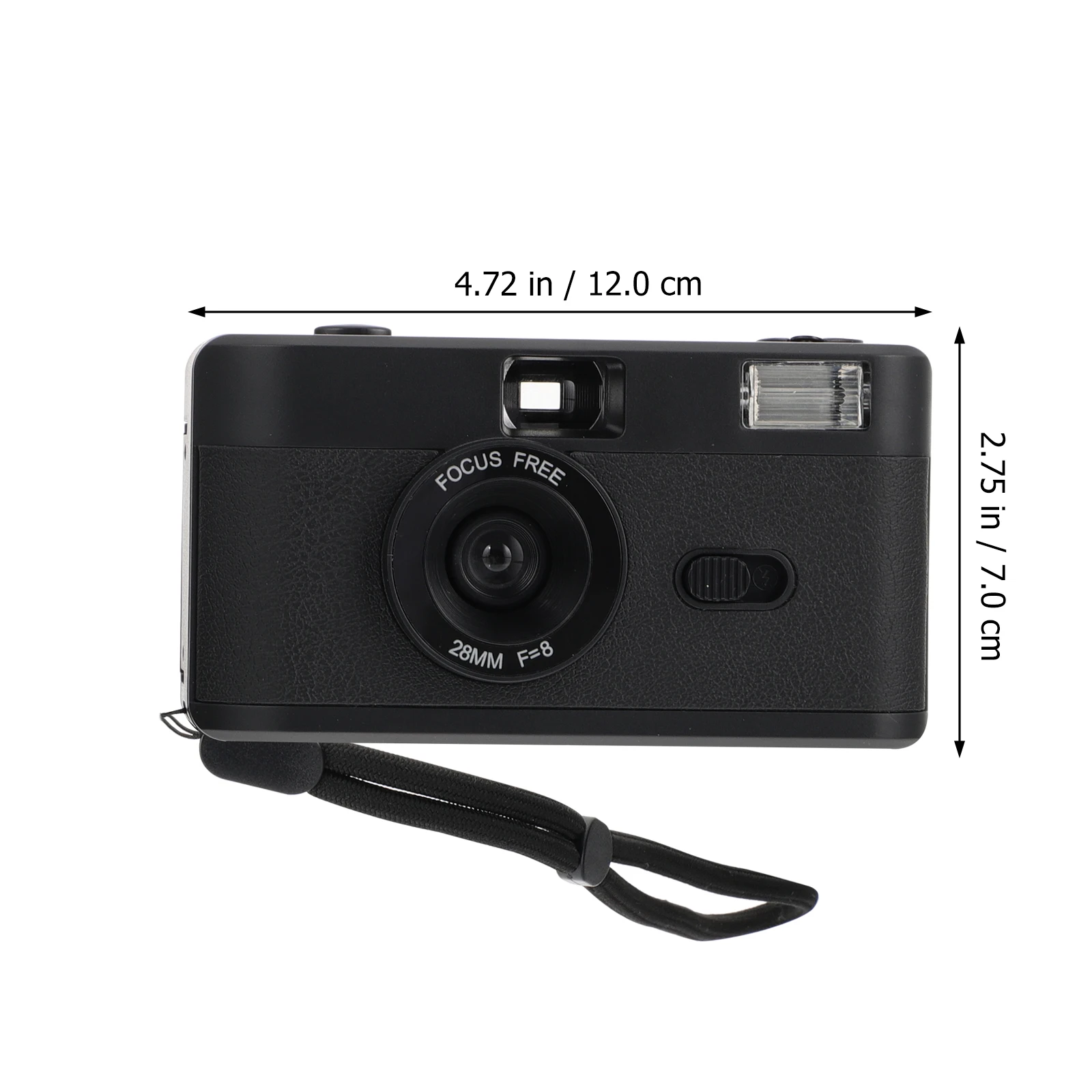 

Retro 35mm Film Camera Reusable PVC Flash White Simple Design Practical Use Vintage Style Gift for Family