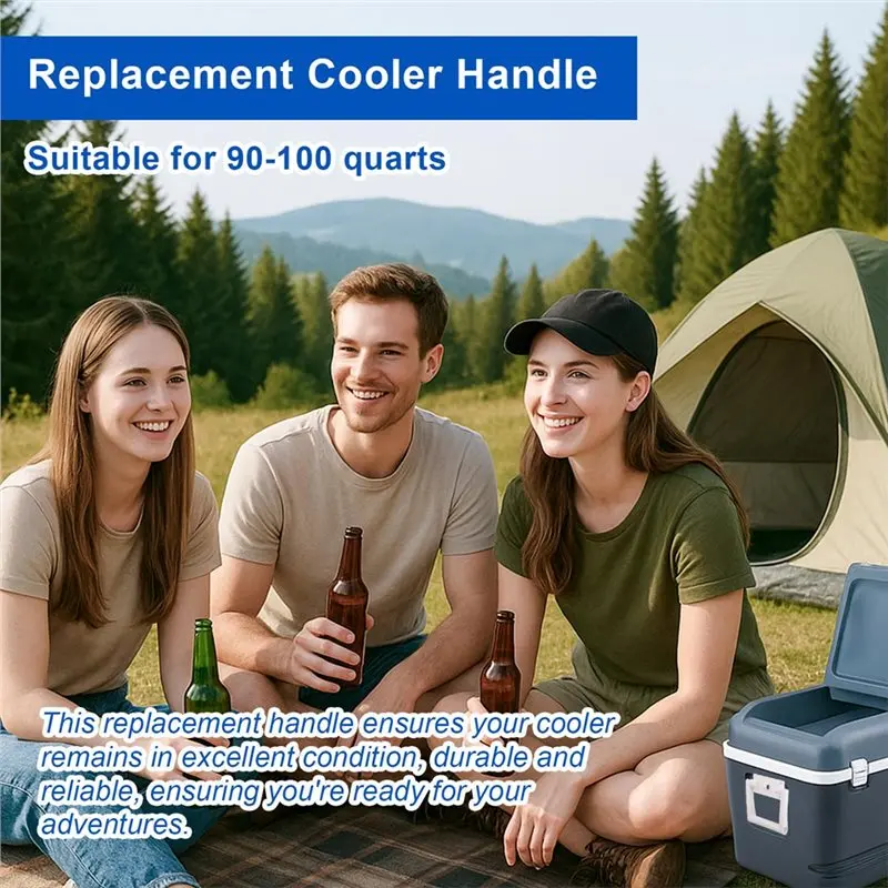 【RECOMENDAR】2 stuks koelers vervangende handgrepen, vervangende handgreep met schroeven onderdelen accessoires voor iglo 90-100 QT koeler