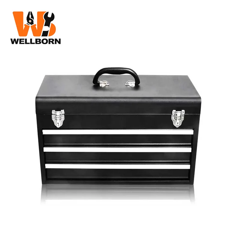 119PCS Four-Layer Iron Box Portable Auto Repair Hardware Tool Set with Drawers Multifunctional Waterproof OEM Customizable