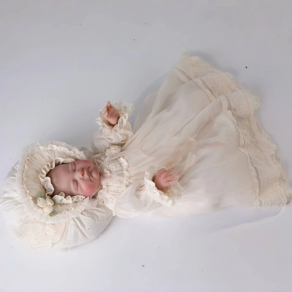 Cloveray 22 pouces réaliste Reborn bébé poupée mignon vinyle poupée réaliste nouveau-né poupée rétro Style victorien bébé poupée enfant cadeau de noël