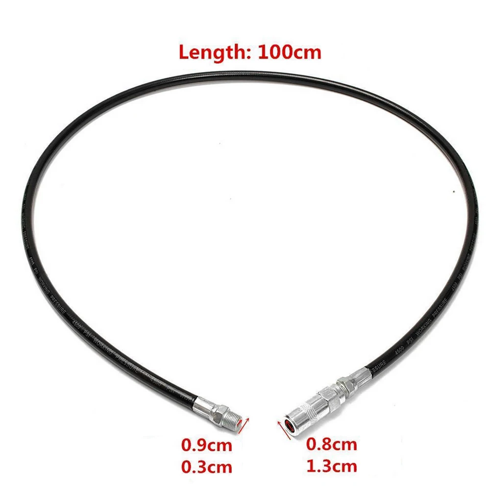 1pc Universal Car 100cm Steel Wire Hose Car Long Extension Oil Hoses Car Flexible Hose Filling Gadget Auto Tool Accessories