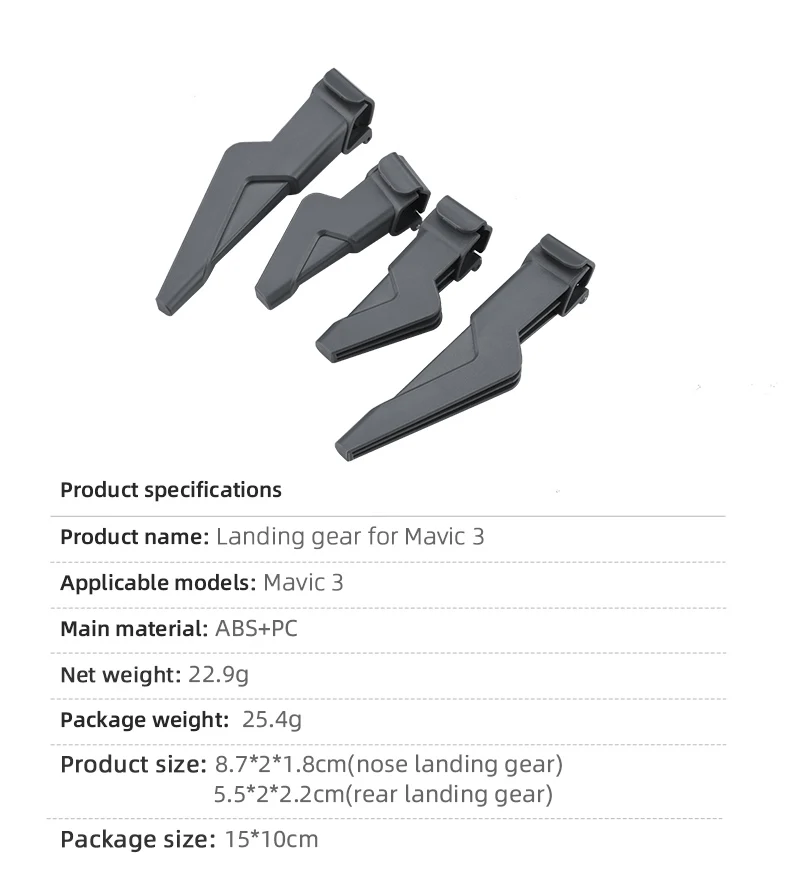 

Landing gear heightening bracket landing gear heightening extension for DJI Mavic 3 drone