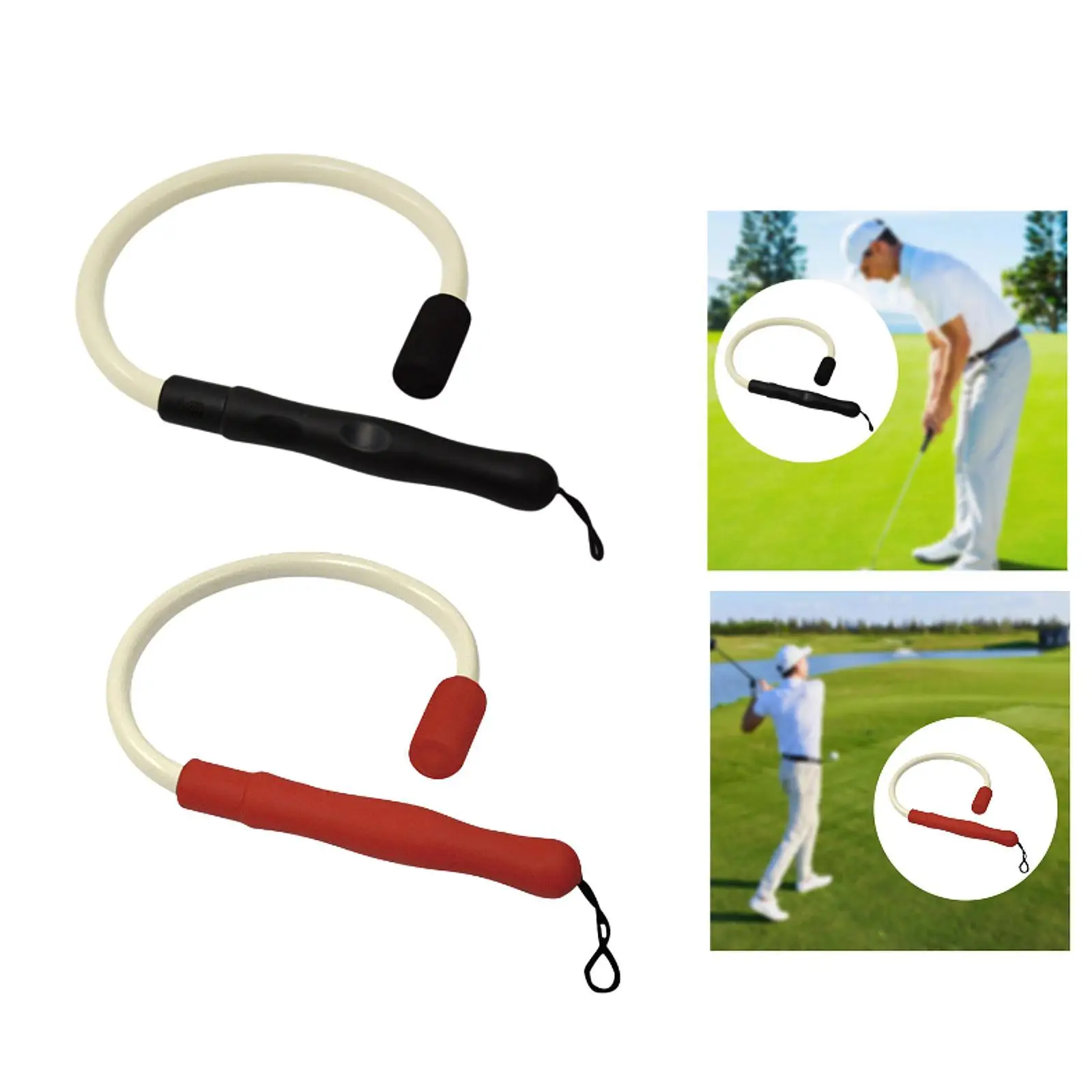 

Flexible Golf Swing Trainer Women Men Correct Posture Strength Tempo Training Golf Warm up Stick for Improve Speed Tempo Rhythm