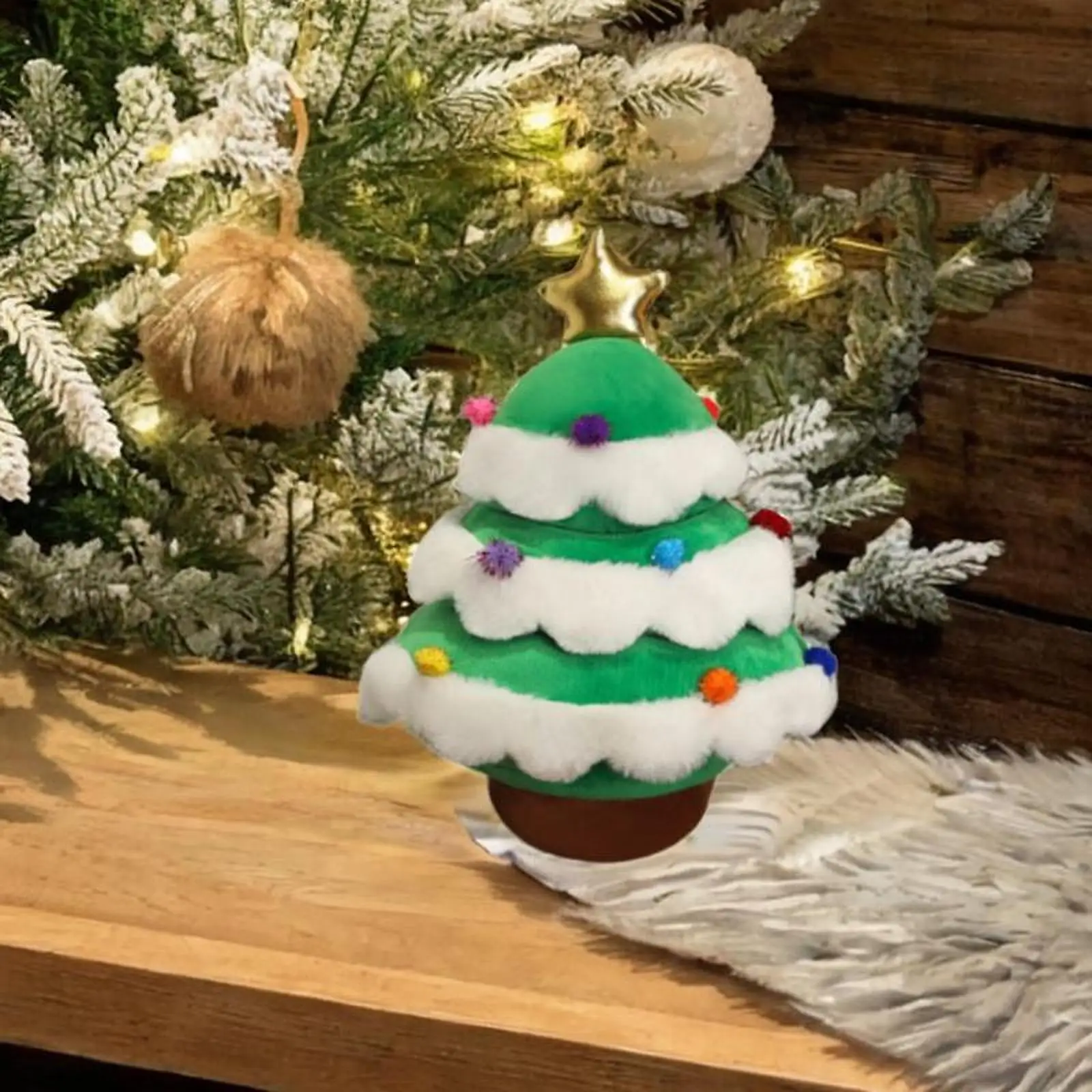 Juguete de peluche de árbol de Navidad, decoración práctica para el hogar, juguete de peluche de árbol de Navidad para dormitorio familiar, regalo Ideal, sala de estar y apartamento