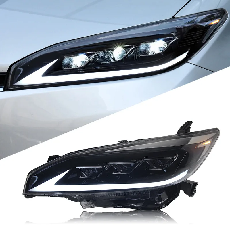 

Suitable for 2009-2015 Toyota WISH headlight assembly Xiaobawang modified LED daytime running light lens headlight