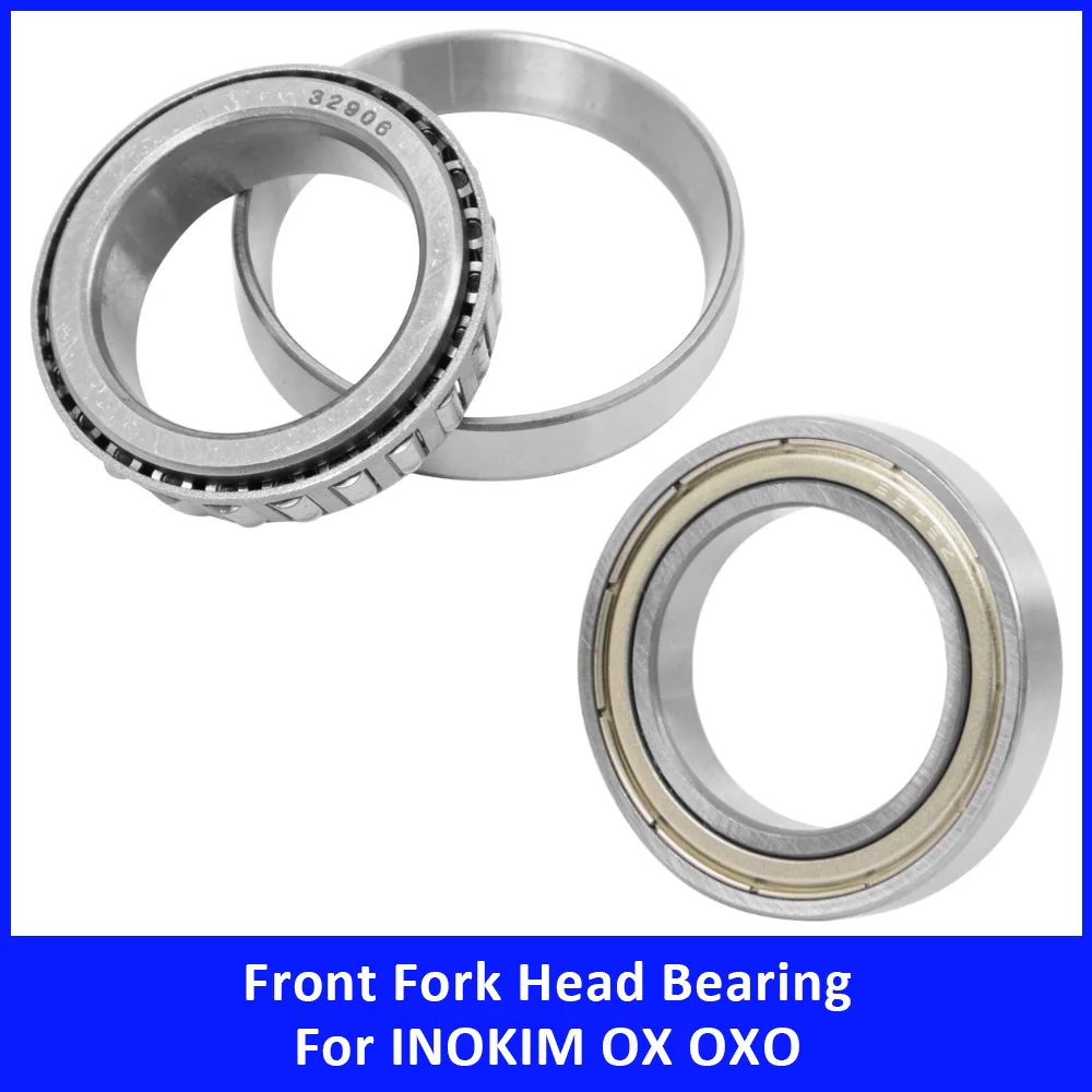 Front Fork Head Bearing Kit 61906 32906 for INOKIM OX OXO Electric Scooter Upper Ball Bearing Tapered Roller Lower Cone Steering