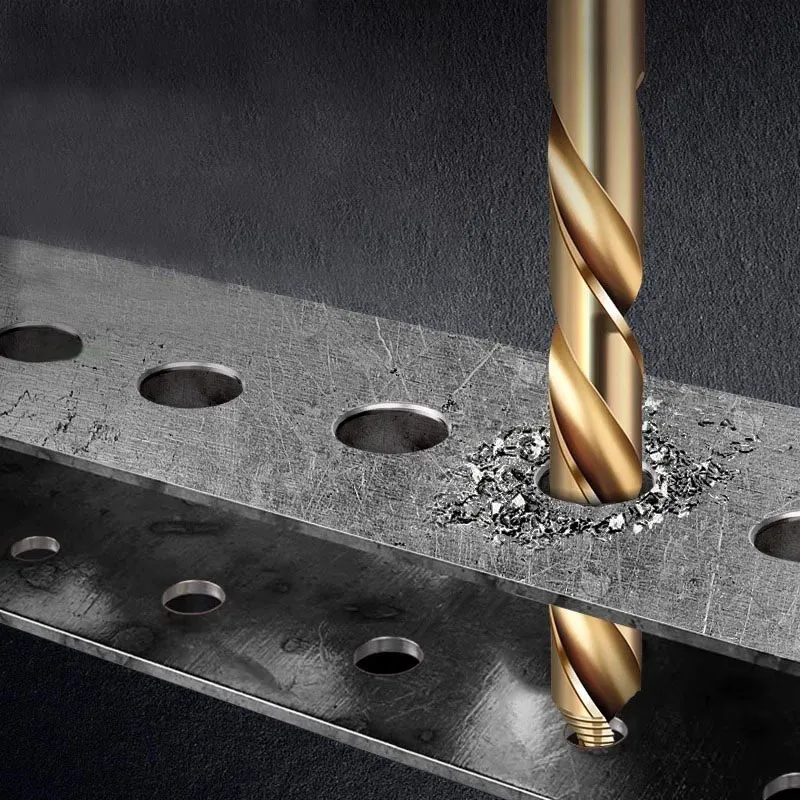Wiertło kręte Cobalt Step, M35 HSS z chwytem prostym (3-13 mm) do metalu, stali nierdzewnej i żelaza
