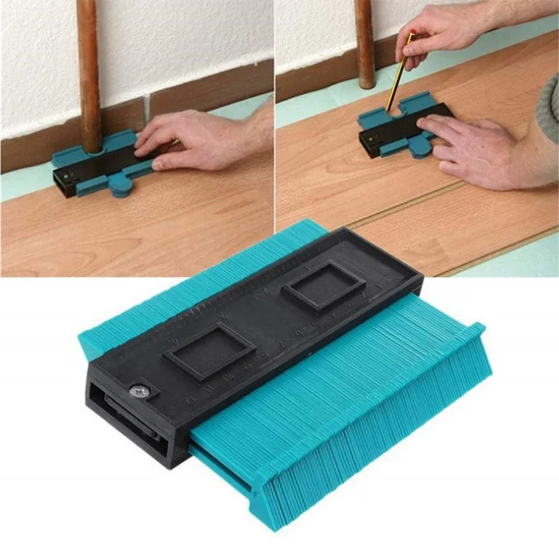 Profile Contour Gauge Line Copier Ruler Cutting Template Construction Woodworking Measuring Instrument Ceramic Tiling Tiles Tool