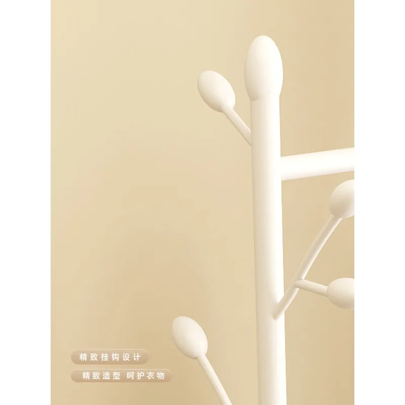 Yiyou cream trench coat rack floor to ceiling bedroom home simple creative wheeled removable storage hanger